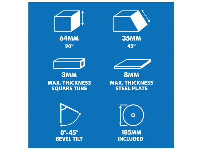 EVLS185CCSL S185CCSL Industrial Circular Saw 1600W 240V