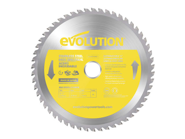 EVLS210TC54C Stainless Steel Cutting Circular Saw Blade 210 x 25.4mm x 54T