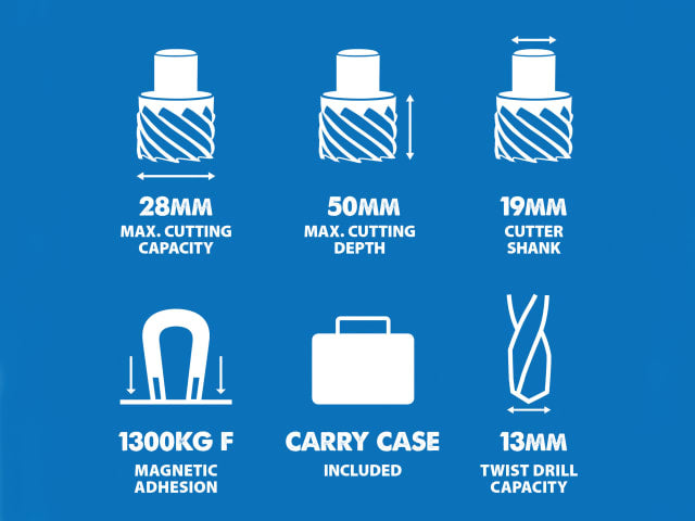 EVLS28MAG EVOMAG28 Magnetic Drill 1200W 240V