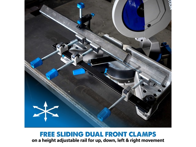 EVLS355MCSL S355MCS Heavy-Duty Metal Cutting Mitre Chop Saw 1600W 110V