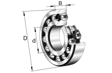 2314-M-70x150x51mm-Self-Aligning-Ball-Bearing