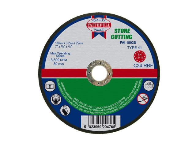 FAI1803S Stone Cut Off Disc 180 x 3.2 x 22.23mm
