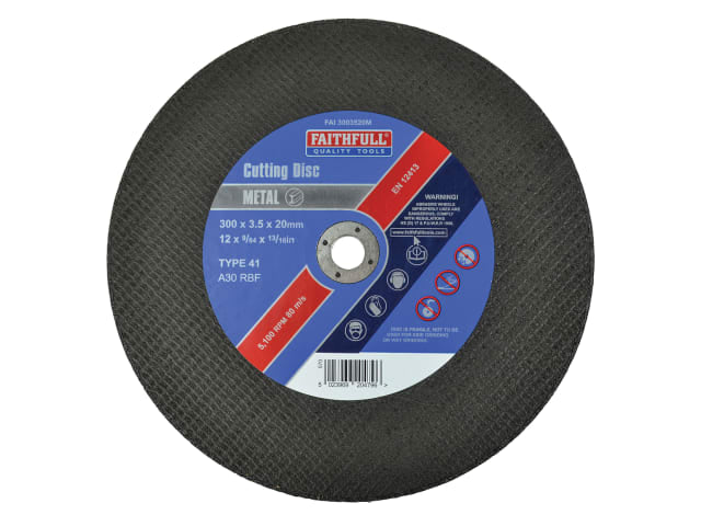 FAI3003520M Metal Cut Off Disc 300 x 3.5 x 20mm