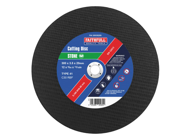 FAI3003520S Stone Cut Off Disc 300 x 3.5 x 20mm