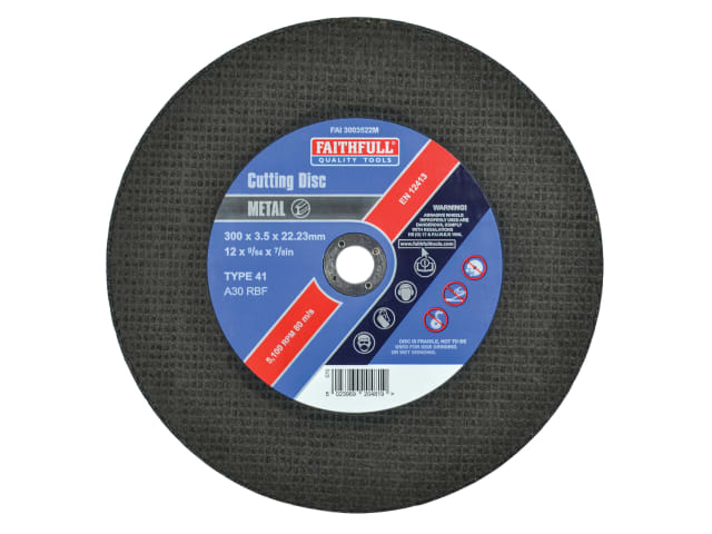 FAI3003522M Metal Cut Off Disc 300 x 3.5 x 22.23mm