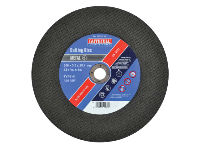 FAI3003525M Metal Cut Off Disc 300 x 3.5 x 25.4mm