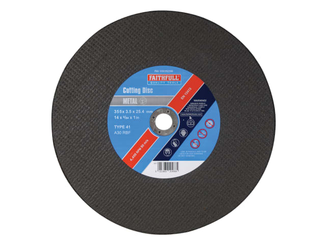 FAI3503525M Metal Cut Off Disc 355 x 3.5 x 25.4mm