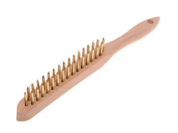FAI680B2 680/B2 Brass Wire Scratch Brush - 2 Row