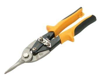 FAIAS10Y Yellow Compound Aviation Snips Straight Cut 250mm (10in)
