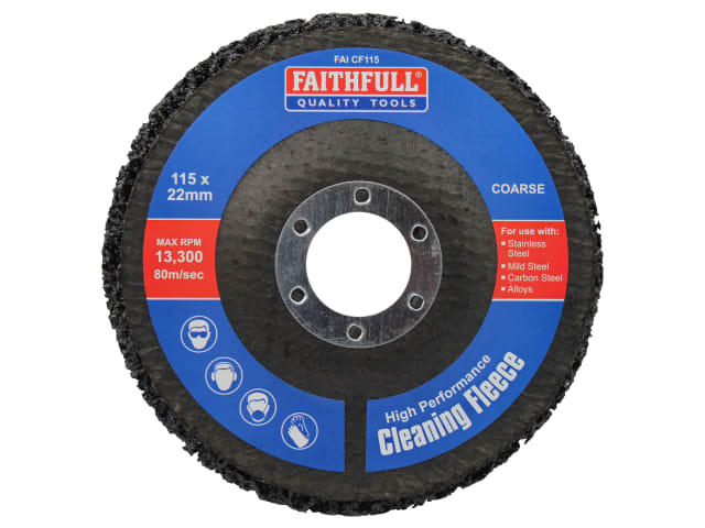 FAICF115 Cleaning Fleece Disc Coarse 115 x 22mm