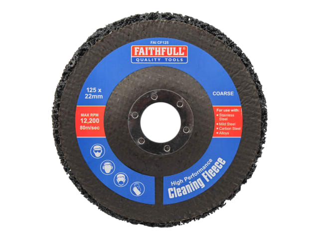 FAICF125 Cleaning Fleece Disc Coarse 125 x 22mm