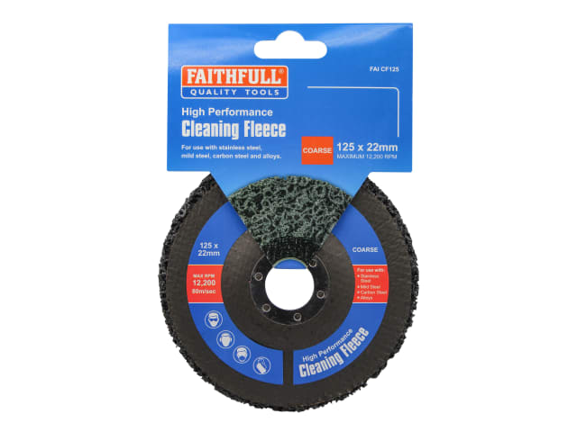FAICF125 Cleaning Fleece Disc Coarse 125 x 22mm