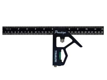 FAICS300CNC Prestige Combination Square Black Aluminium 300mm (12in)