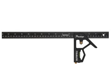 FAICS400CNC Prestige Combination Square Black Aluminium 400mm (16in)
