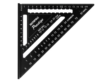 FAICSQ7MCNC Prestige Quick Roofing Square Black Aluminium 180mm (Metric)