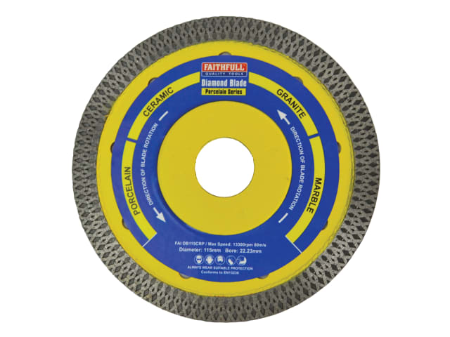 FAIDB115CRP Porcelain Diamond Blade 115 x 22.23mm