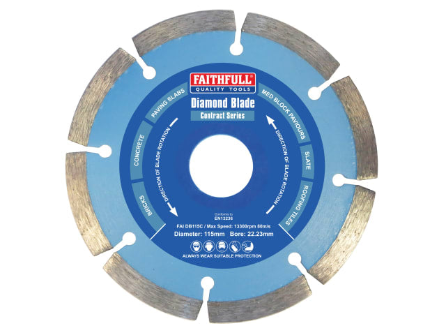 FAIDB115C Contract Diamond Blade 115 x 22.2mm