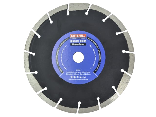 FAIDB230ABR Abrasive Diamond Blade 230 x 22.23mm