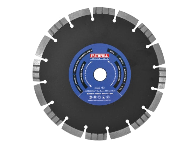 FAIDB230MULT Multi Cut Diamond Blade 230 x 22mm