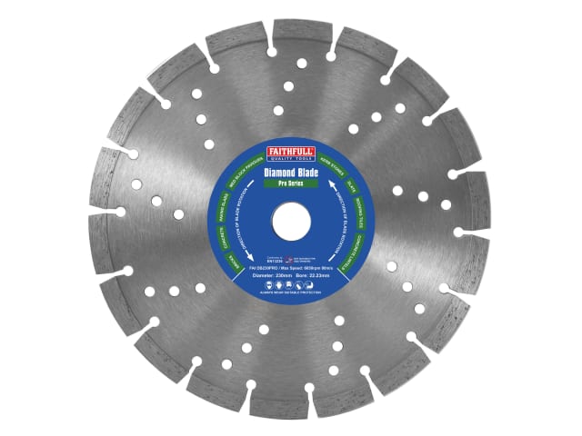 FAIDB230PRO Professional Diamond Blade 230 x 22mm