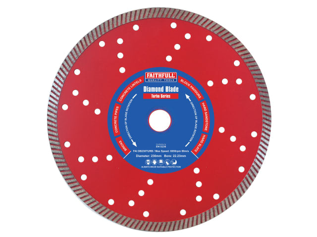 FAIDB230TURB Turbo Cut Diamond Blade 230 x 22mm
