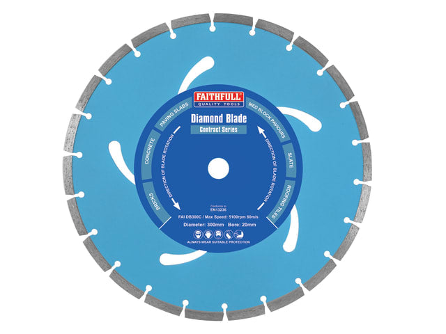 FAIDB300C Contract Diamond Blade 300 x 20mm