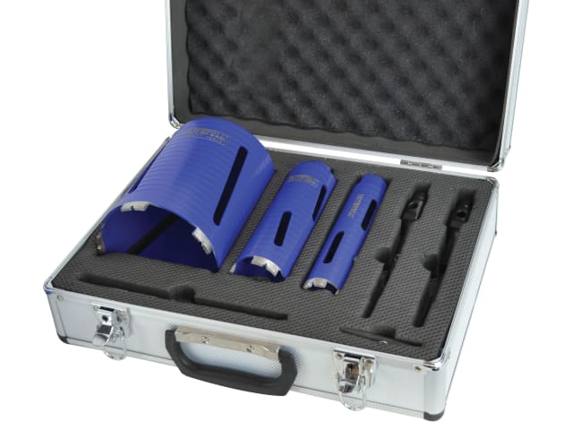 FAIDCKIT7 Diamond Core Drill Kit & Case Set of 7