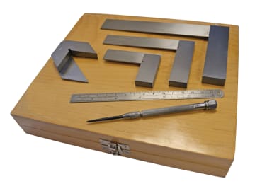 FAIESMEASURE Engineer's Marking & Measuring Set, 6 Piece