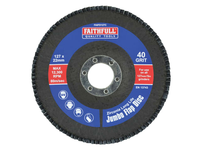 FAIFD127F Abrasive Jumbo Flap Disc 127mm Fine