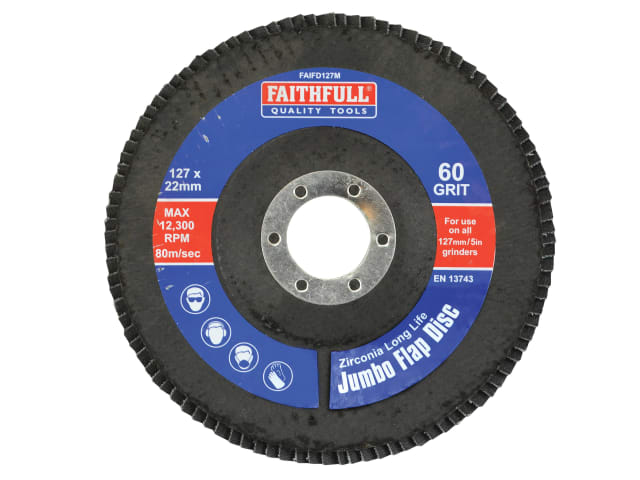 FAIFD127M Abrasive Jumbo Flap Disc 127mm Medium
