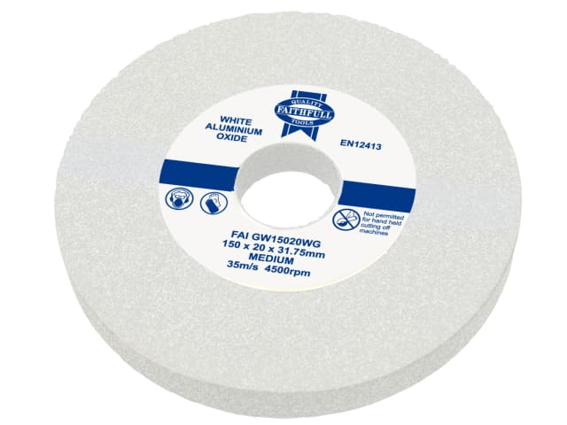 FAIGW15020WG General Purpose Grinding Wheel 150 x 20mm White Medium