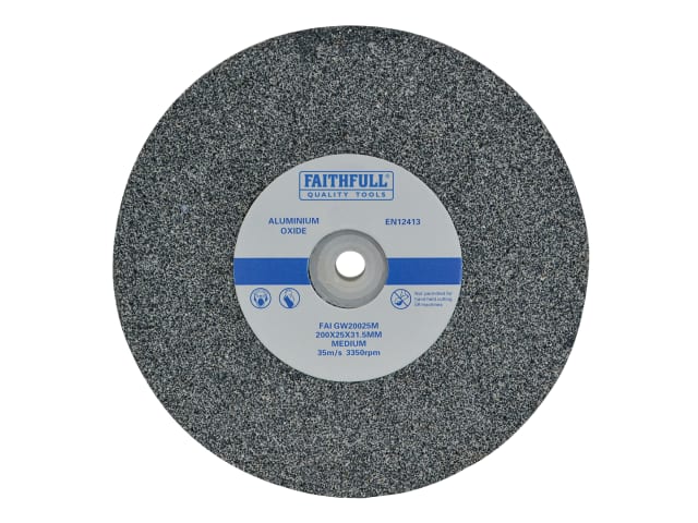 FAIGW20025M General Purpose Grinding Wheel 200 x 25mm Medium Alox