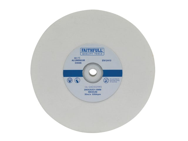 FAIGW20025WG General Purpose Grinding Wheel 200 x 25mm White Medium