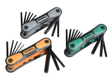 FAIHKSTRIPLE Metric, Imperial & TORX Folding Hexagonal Key Set, 25 Piece