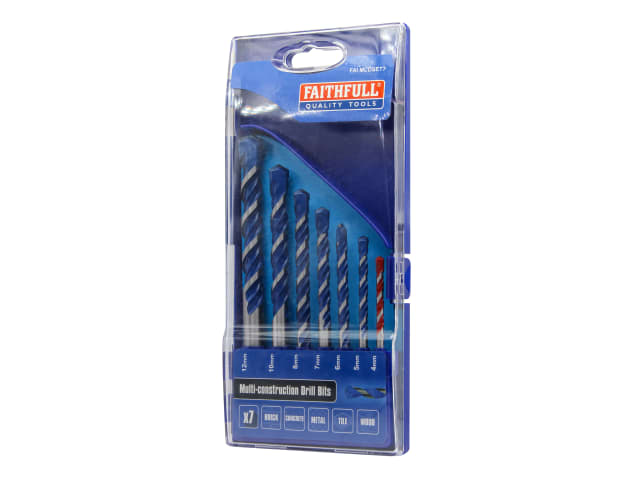 FAIMCDSET7 Multi Construction Drill Set, 7 Piece