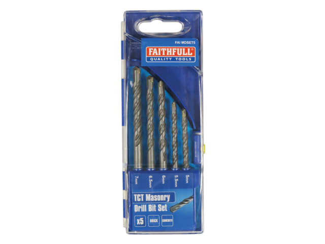FAIMDSET5 Standard Masonry Drill Set, 5 Piece