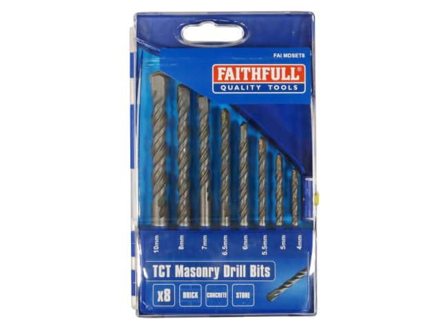 FAIMDSET8 Standard Masonry Drill Set, 8 Piece