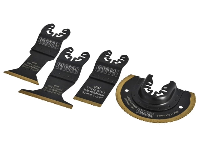 FAIMFBMKIT4 Multi-Function Titanium Blade Set 4 Piece