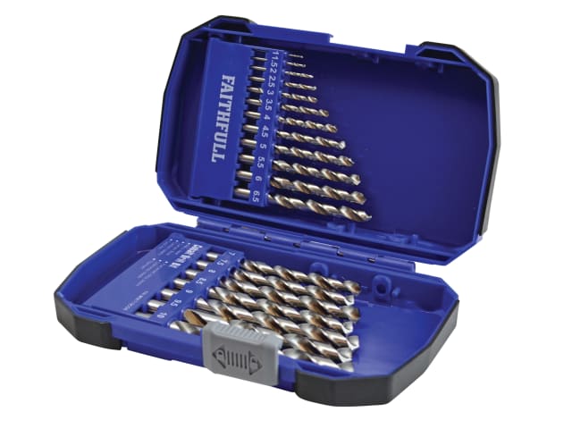 FAIMSET19COB Cobalt HSS Drill Set M35 1-10mm 19 Piece