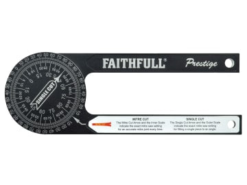 FAIMSPCNC Prestige Mitre Saw Protractor Black Aluminium