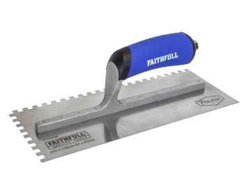 FAIPTNT11SS Prestige Notched Trowel 275 x 115mm (11 x 4.1/2in) 6mm Notch