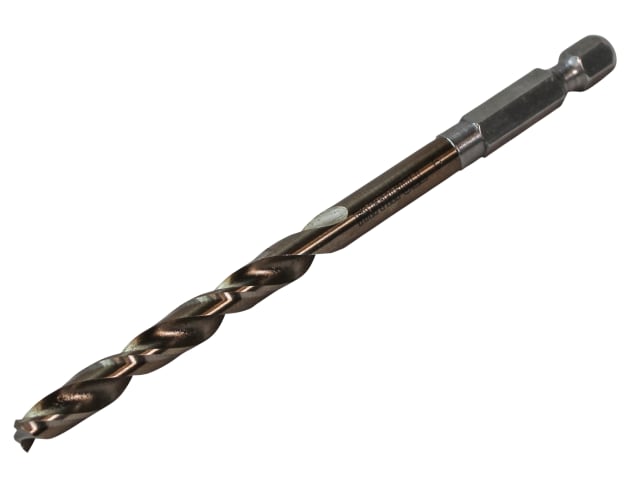 FAIQC500C HSSE M35 Cobalt Quick-Change Impact Drill Bit 5.0mm OL:102mm WL:52mm