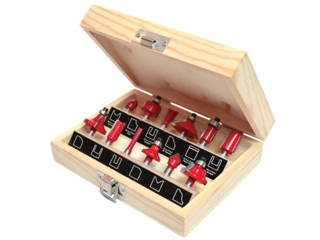 FAIRBS12 1/4in TCT Router Bit Set, 12 Piece