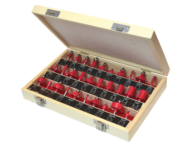 FAIRBS30 1/4in TCT Router Bit Set, 30 Piece