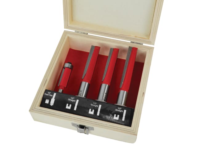 FAIRBSKWJ Router Bit Set for Worktop Jig, 4 Piece