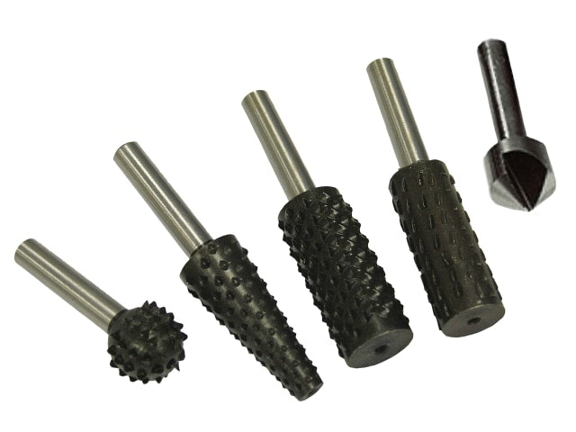 FAIRRSET5 Rotary Rasps (4) & Countersink (1) Set