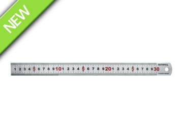 FAIRUL300MS Matt Silver Measuring Rule 300mm