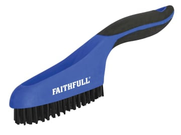 FAISB164SP Scratch Brush Soft Grip 4 x 16 Row Plastic
