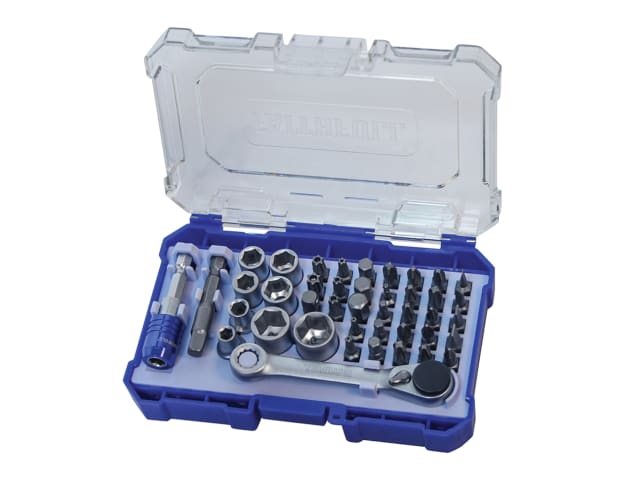 FAISBSET42 Screwdriver Bit & Socket Set, 42 Piece