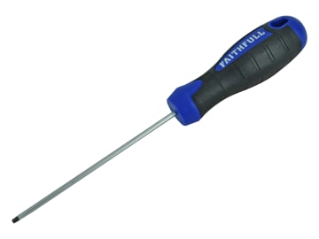 FAISDF100 Soft Grip Screwdriver Flared Slotted Tip 5.5 x 100mm